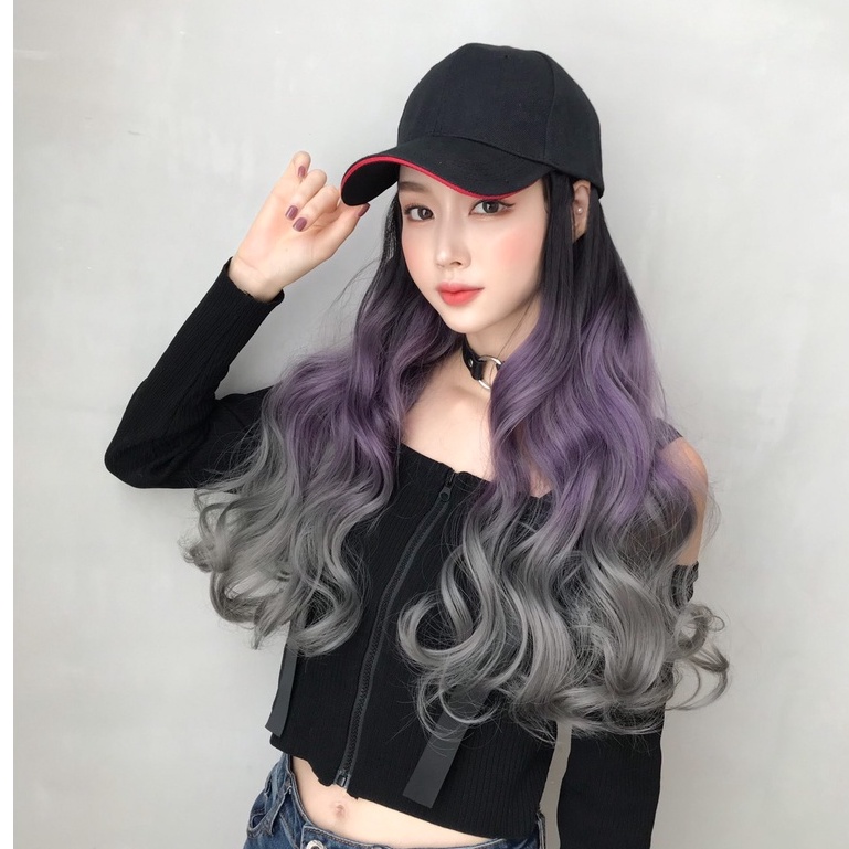 วิกหมวก🔥 calawigs❤️ร้านฟ้าใสวิก👍 แบบหมวก ติดด้วยใส่แบบง่ายมากผมสวย ส่งในไทย