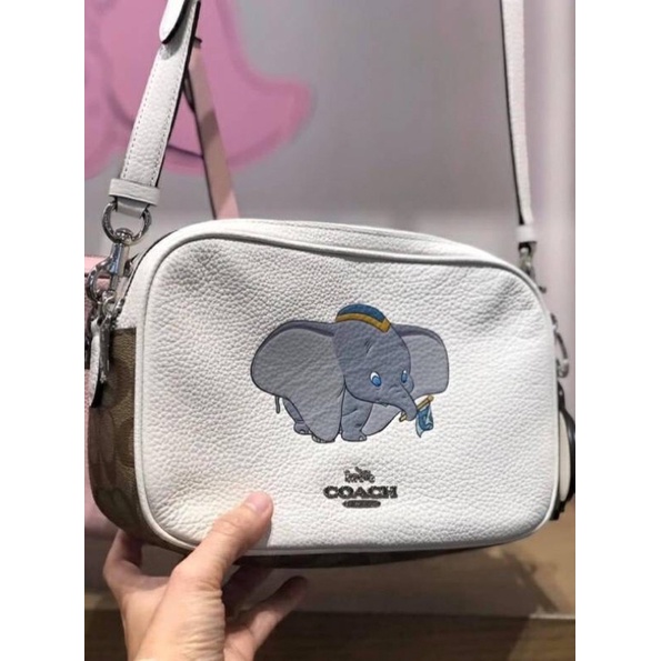 New Coach DISNEY X COACH JES CROSSBODY WITH DUMBO  (91118) SV/CHALK KHAKI MULTI