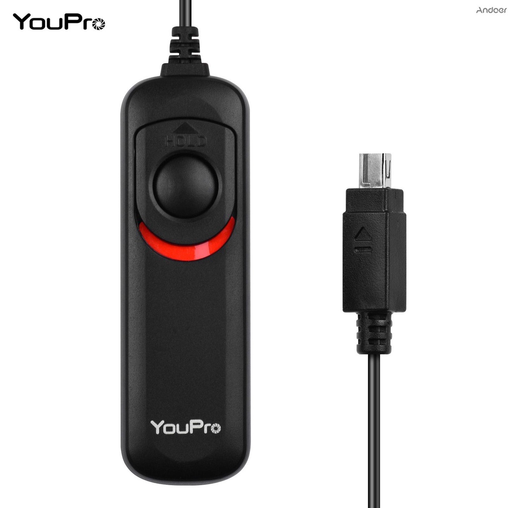 YouPro DC2 Type Shutter Release Cable Timer Remote Control 1.2m/3.9ft Replacement for Nikon D7700 D7