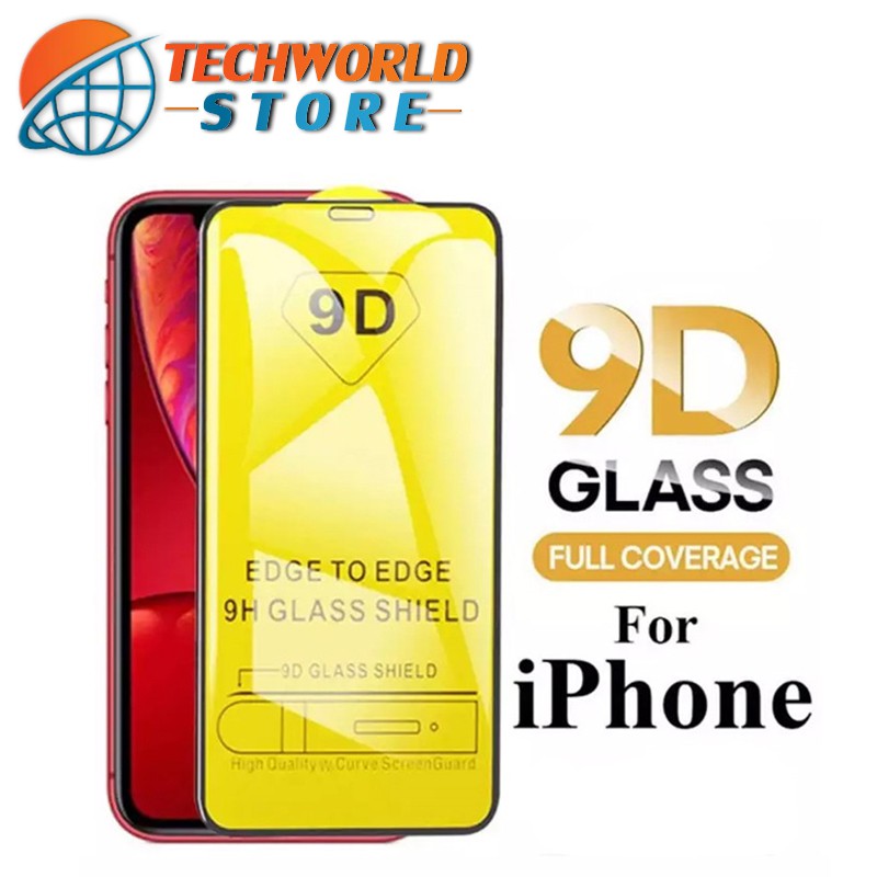 RP ฟิล์มกระจก 9D เต็มจอ ขอบเต็ม สำหรับ ไอโฟน iX/ XS / XR / XS MAX / i11 / i11 Pro / i11 Pro Maxของแท้ BY TECHWORLD STORE