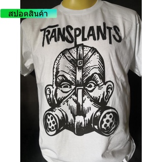 เสื้อวงนำเข้า Transplants Gas Mask Rancid Blink-182 Travis Barker Green Day Punk Style Vintage Gildan T-Shirt