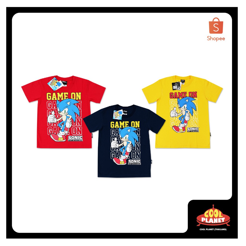 Coolplanet เส อย ดลายการ ต น Sonic T Shirt เส อย ดเด ก เส อคอกลมเด กชาย ล ขส ทธ แท โซน ค ผ าcotton 100 ขนาด S Xl Shopee Thailand - เดก 3d เกม roblox พมพเสอยดเสอผาเดกการตน tee