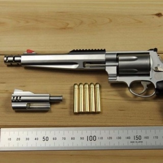 Smith &amp; Wesson M500 ปืนพกของเล่นปืน 1:2.05 จำลองเด็ก disassembly รุ่นไม่สามารถยิง