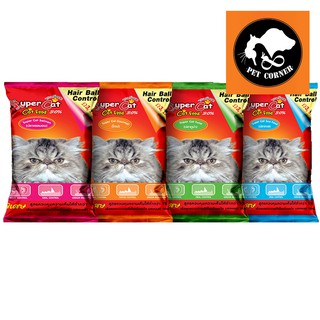 Super cat ซุปเปอร์แคท อาหารแมว สูตรควบคุมความเค็ม ลดการเกิดนิ่ว อาหารเม็ด 1กก. มี 4 รส