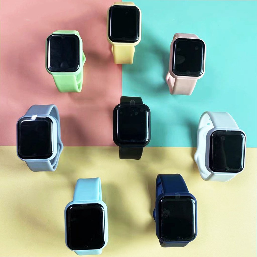 ใหม่ 8 สี Y68 สมาร์ทวอทช์กันน้ํากีฬา USB/พร้อม Heart Rate Monitor สมาร์ทวอทช์