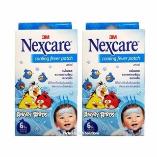 3M NexcareAngry Bird แผ่นเจลลดไข้แองกี้เบริ์ดเด็กเล็ก6 แผ่น/กล่อง(2 กล่อง)