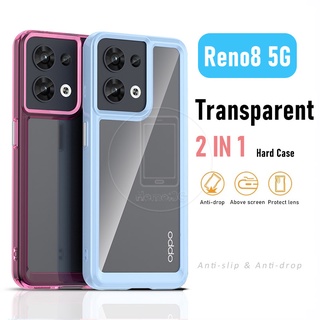 Oppo Reno 8 8Z 7 7Z Pro Reno8 5G เคสโทรศัพท์อะคริลิคใส กันกระแทก แบบแข็ง
