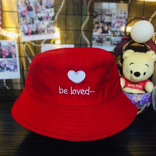 📌 หมวกบักเก็ต ลาย be loved ♥️ หมวกใส่ได้สองด้าน