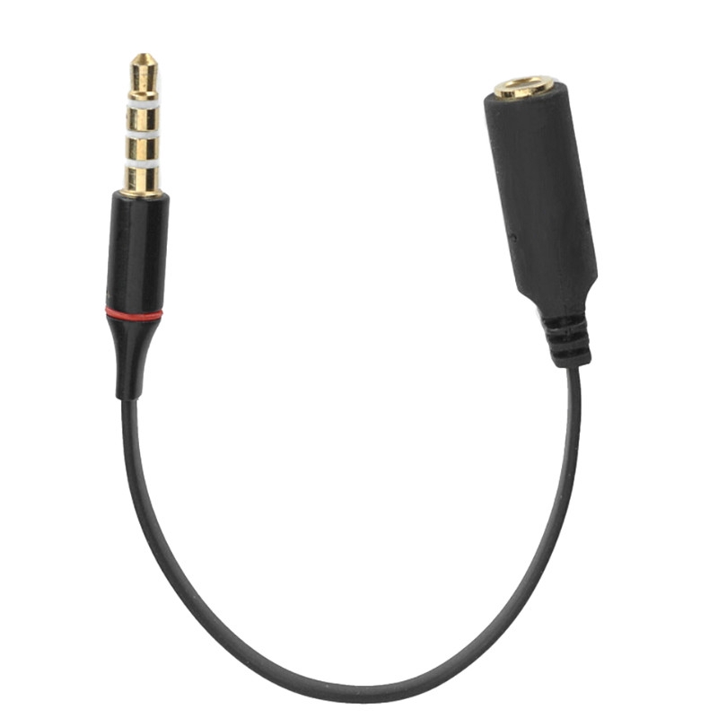 สายเคเบิ้ลอะแดปเตอร์หูฟังเชื่อมต่อ omtp to ctia 3 . 5 มม. สําหรับโทรศัพท์ mp 4 mp 3 - รูปที่ 2