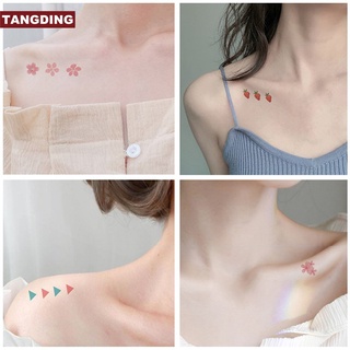 【Cod Tangding】สติ๊กเกอร์รอยสักลายการ์ตูนแมวสําหรับติดตกแต่ง