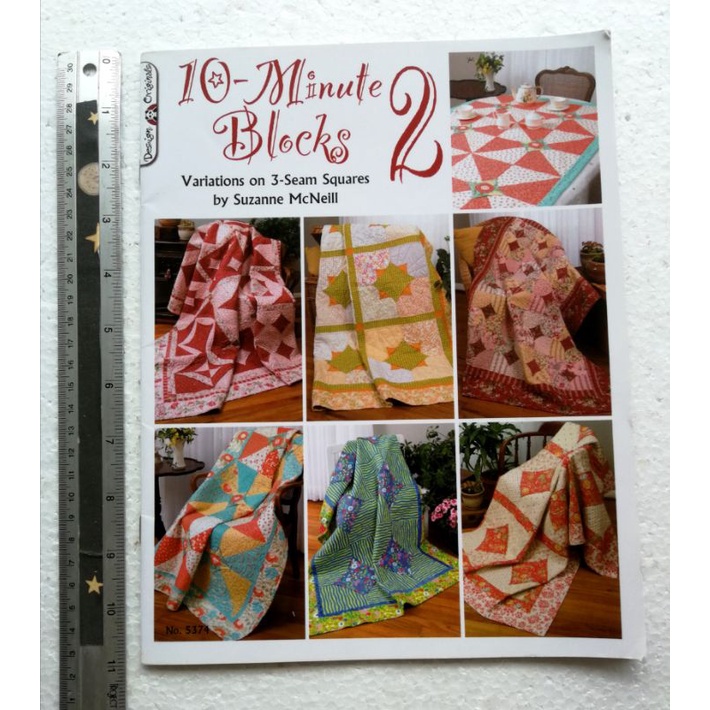 10 Minute Blocks Variations on 3 Seam Squares หนังสือฝีมือ DIY เย็บปักถักร้อยDiy