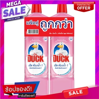 เป็ดมิสเตอร์มัสเซิลผลิตภัณฑ์ทำความสะอาดห้องน้ำสีชมพู 900มล. แพค 2 Mr.Muscle Duck Pink Bathroom Cleaner 900 ml. Pack 2