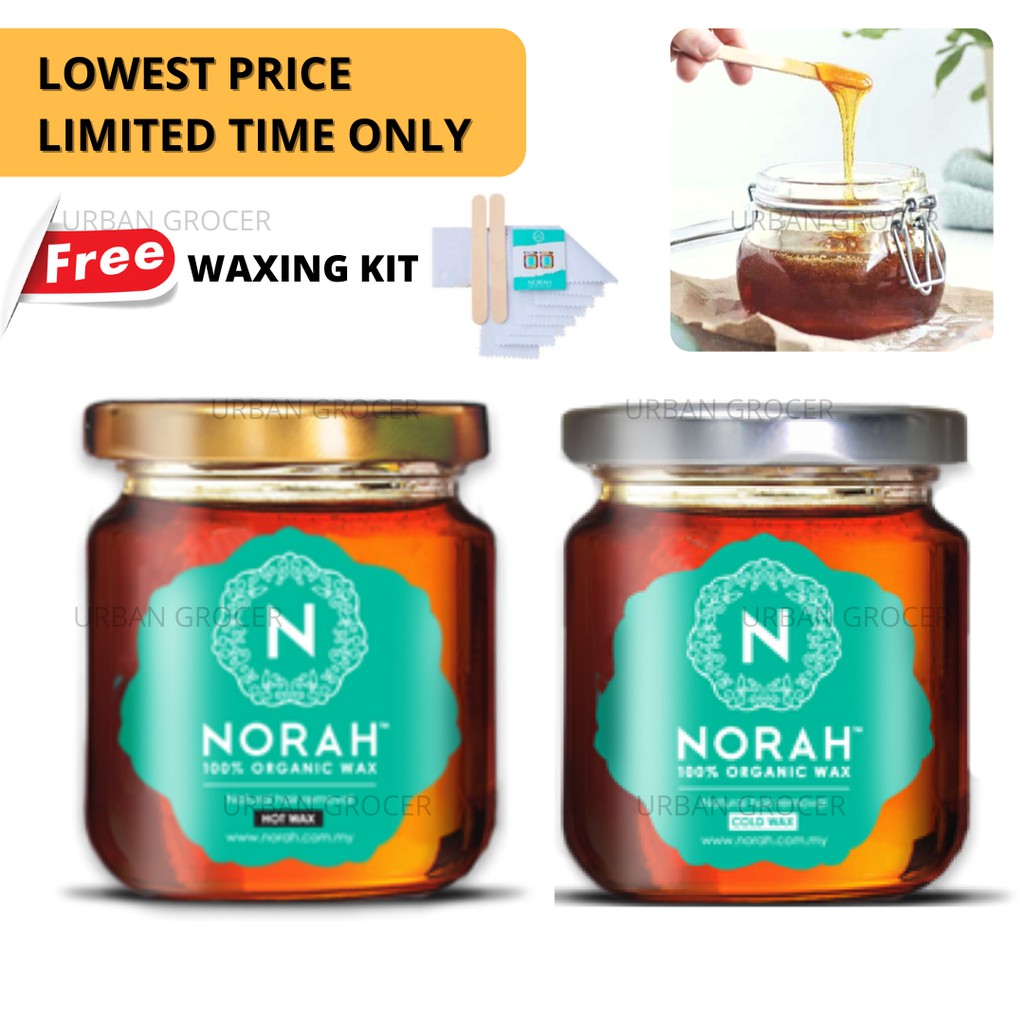 [HQ] Norah Wax Organic Hair Removal Buang Bulu Hot Cold Men Women