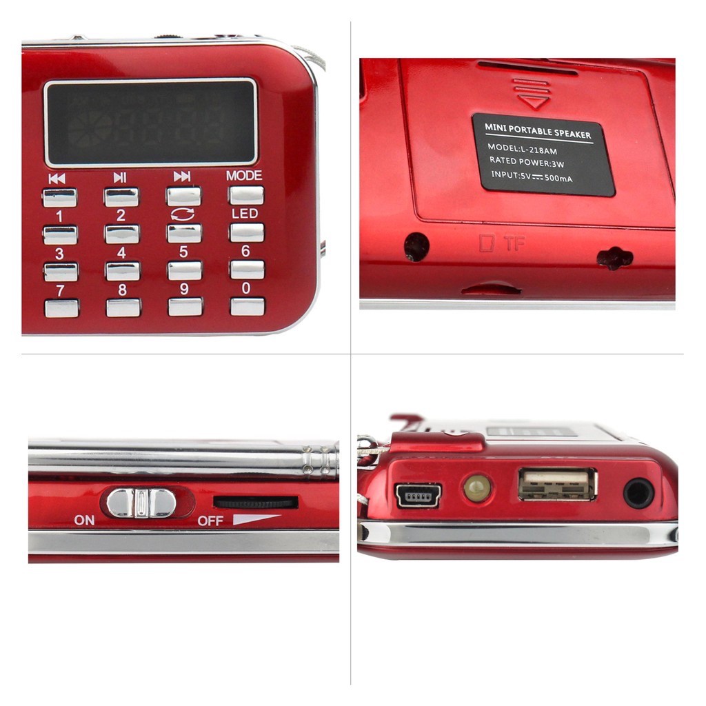 ลำโพงวิทยุMP3 USB MICRO SD รุ่น L-218 (ไม่มีบทธรรมะให้น่ะครับ) รุ่นนี้ทันสมัย ขายดี