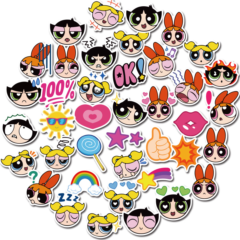 สติ๊กเกอร์ลายการ์ตูนกันน้ํา 40 ชิ้น