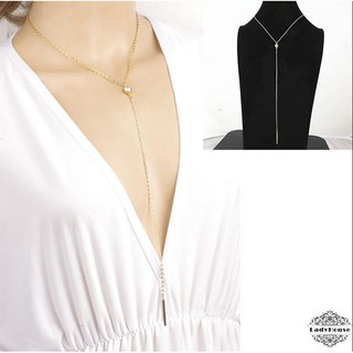 [ดีล 9บาทในร้านอีกเพียบ]DUO-สร้อยคอแฟชั่น Charm Chain จี้คอคริสตัล Choker Necklace
