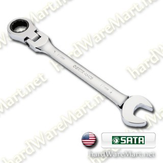 ประแจแหวนข้างปากตาย 19mm SATA 46410 gear wrench ฟรีสปีดคอพับ  ซาต้า