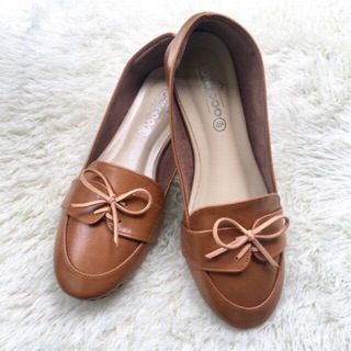 Sale ล้างสต็อก !!! รองเท้าคัทชู หุ้มส้น ทรง Loafer มีกันกัด หนังนิ่ม