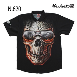 ⚡ ส่งฟรี⚡เสื้อเชิ้ต งานต่อลาย Mr-Junko ผ้านิ่มใส่สบายไม่ร้อน N-620