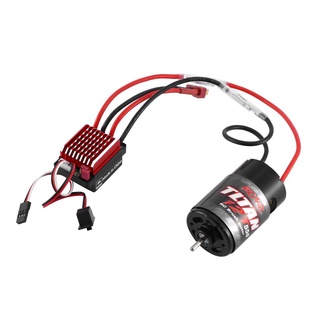 มอเตอร์แปรงถ่าน 550 12T 21T 29T 35T 60A ESC สําหรับรถไต่หินบังคับ 1:10 Axial SCX10 AXI03007 JL 90046 Traxxas TRX4 TRX6