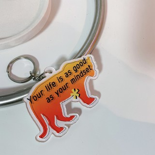 Keychain พวงกุญแจ Your life is as good as your mindset