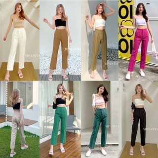 “BUNNY” กางเกงทรงบอย 8 ส่วน แต่งกระเป๋าหลัง