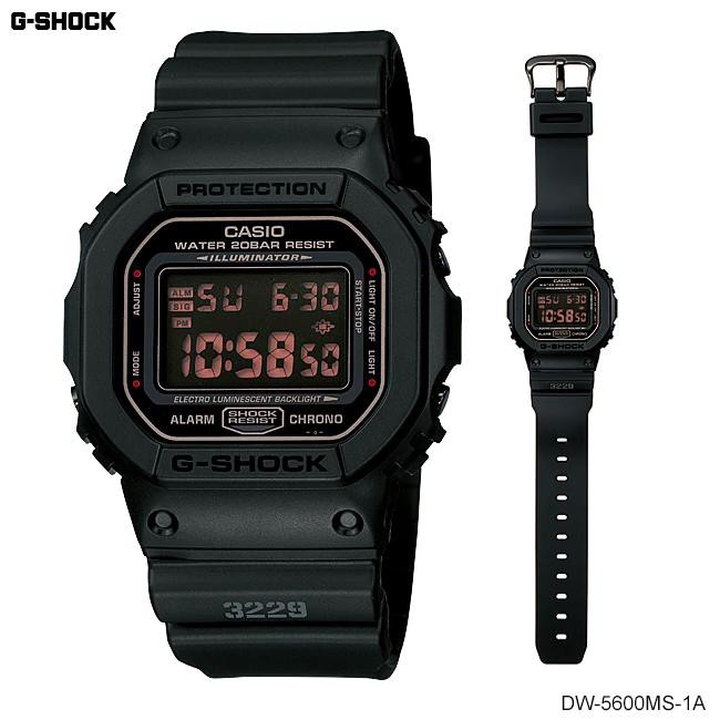 Casio นาฬิกาข้อมือ G-shock Limited รุ่น DW-5600MS-1 - Black