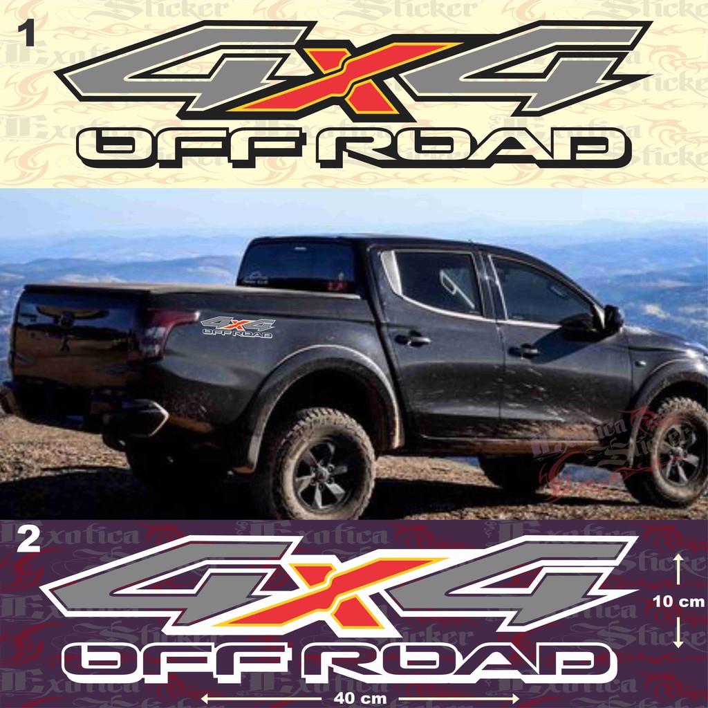 ตัดสติ๊กเกอร์ 4x4 OFF ROAD 4WD 4