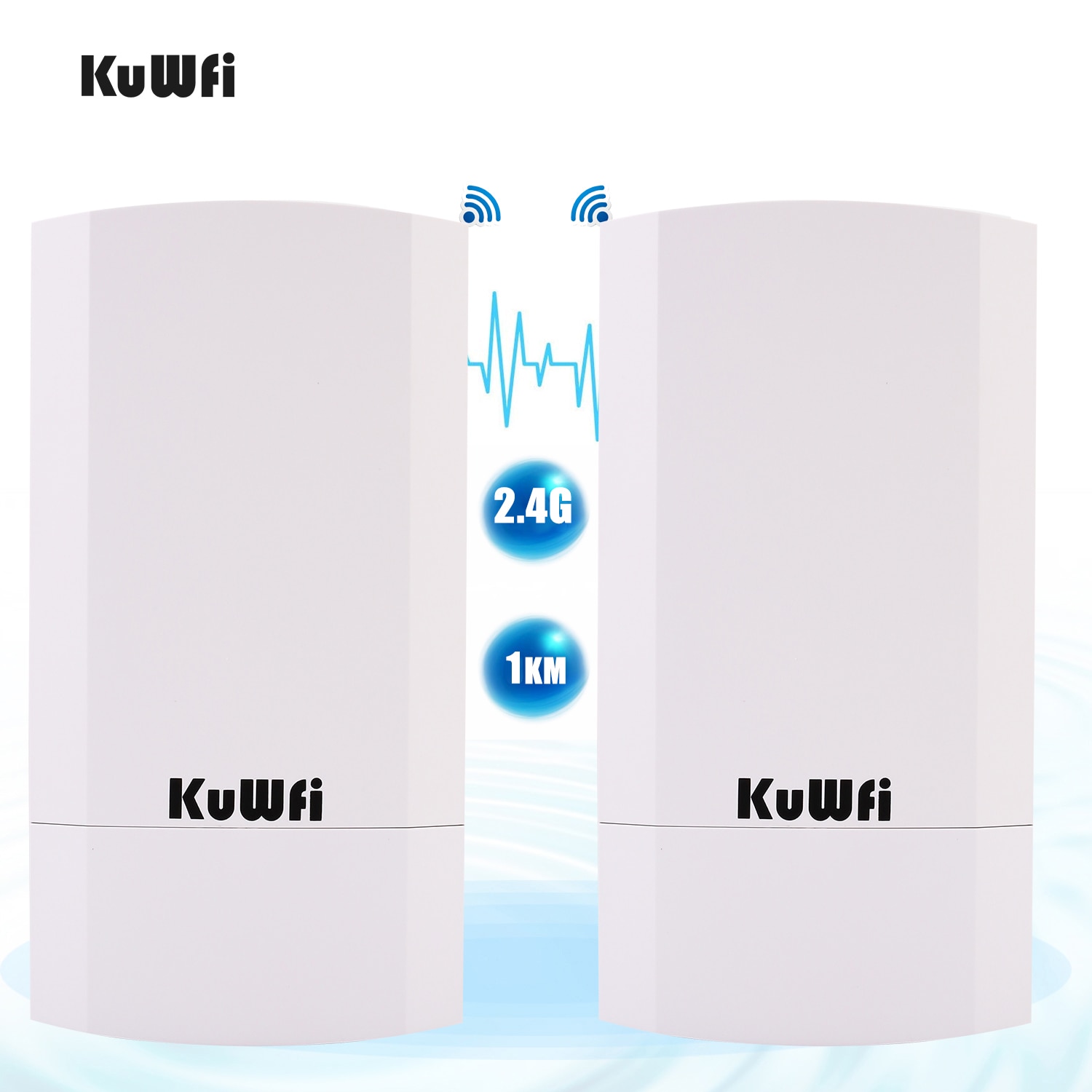 KuWfi Router 1KM 300Mbps Wireless Router Outdoor&Indoor CPE Router Kit ...