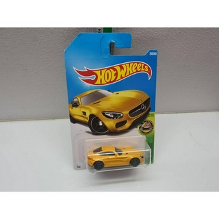 โมเดล รถเหล็ก ของแท้  รภสะสม รถจำลอง hot wheels 15 mercedes amg gt 2/10