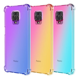 เคสโทรศัพท์มือถือ TPU ไล่โทนสี สีเหลือง สําหรับ Xiaomi Redmi Note 9s 9 S 8T 7 8 Pro Mi 10 9 Lite SE