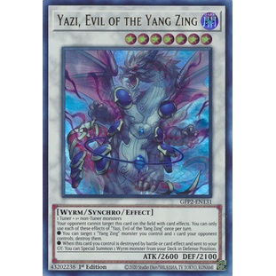 การ์ด Yugioh - TCG - Yazi, Evil of the Yang Zing / GFP2-EN131