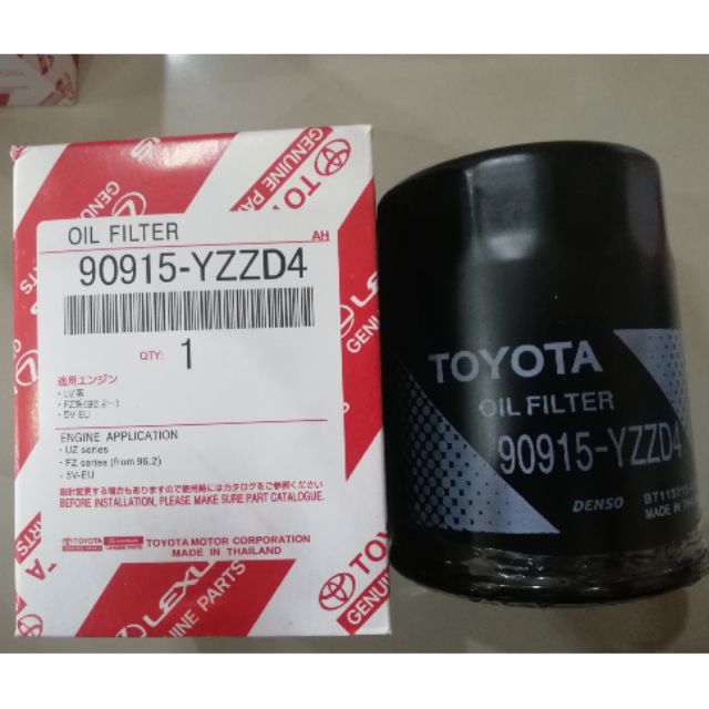TOYOTA HILUX , FORTUNER , INNOVA OIL FILTER 90915-YZZD4