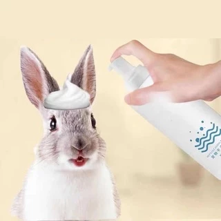 Rabbit Foam500MLโฟมอาบแห้ง แชมพูอาบแห้งกระต่าย สัตว์เล็ก สูตรอ่อนโยน กลิ่นหอมขนสวยดับกลิ่นเลียขนได้จากน้ำแร่ธาตุธรรมชาติ
