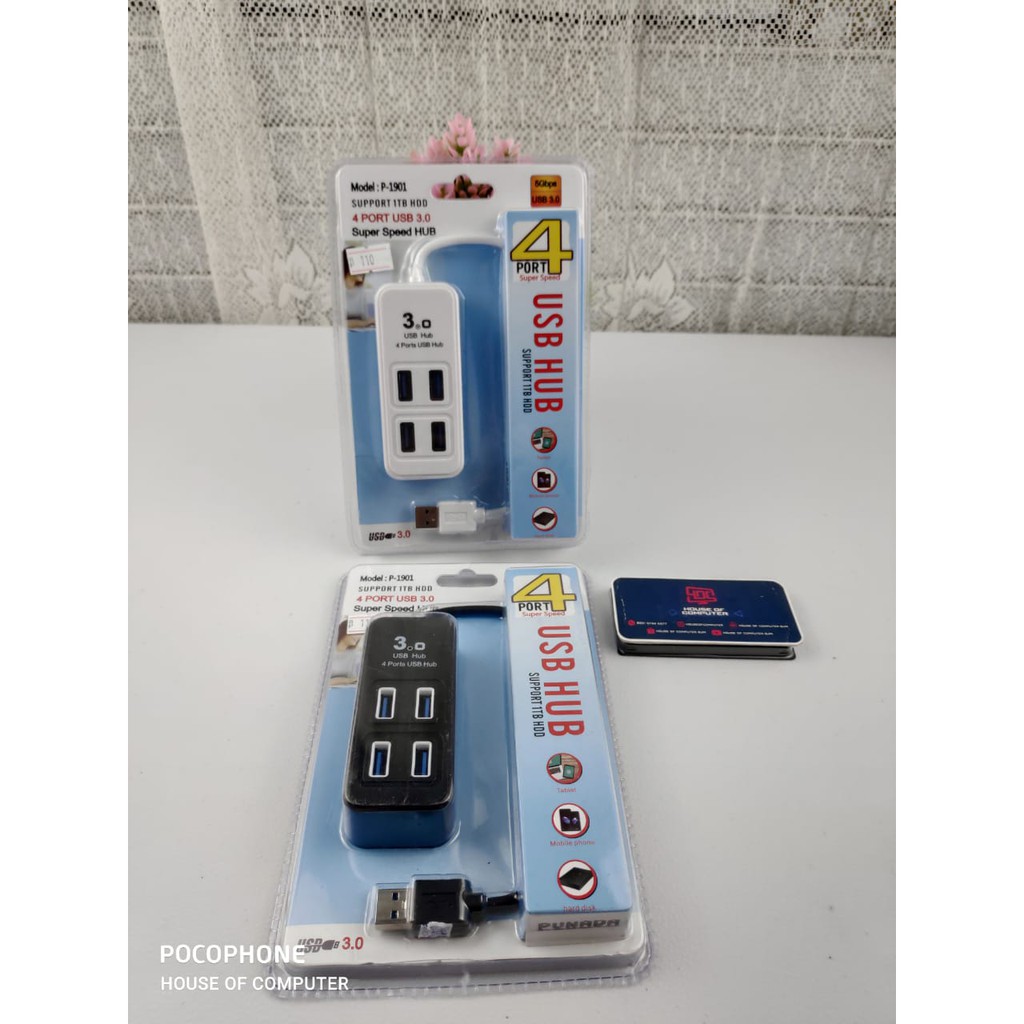 ฮับ USB 4 พอร์ต usb 3.0 5 gbps super speed p1901 ยาว 1 เมตร