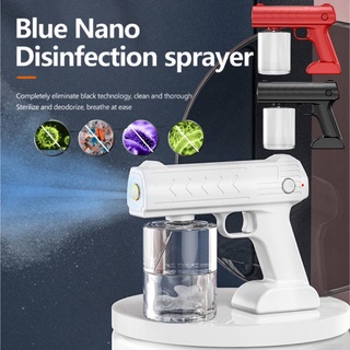 เครื่องพ่นฆ่าเชื้อ ปืนพ่นแอลกอฮอล์ ปืนฉีดพ่นสเปร์ยแสงบลูเรย์ Blu-Nano ทำความสะอาดฆ่าเชื้อโรค ชาร์จแบตได้ใช้ได้นาน 500ml.