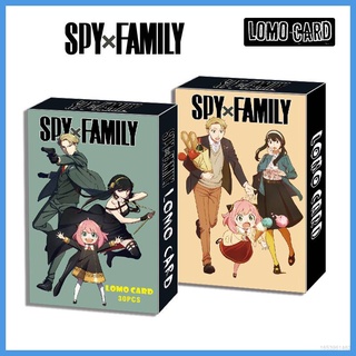 การ์ดโลโม่ ลายการ์ตูนอนิเมะ Genshin Impact SPY FAMILY Jujutsu Kaisen Demon Slayer Tokyo Revengers 30 ชิ้น ต่อชุด