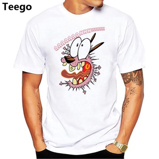 Summer Fitness Men T-Shirt Courage The Cowardly Dog T Shirt Printed Tee