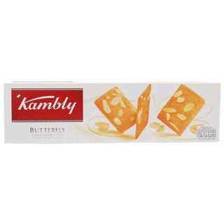 บิสกิตแผ่นบางหน้าอัลมอนด์ Kambly Butterfly Biscuit 100g.