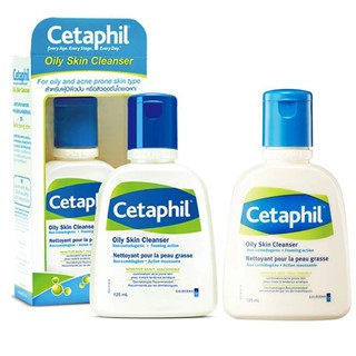 Cetaphil Oily Skin Cleanser 125ml สำหรับผิวมัน ผิวเกิดสิวง่าย x 2 ขวด