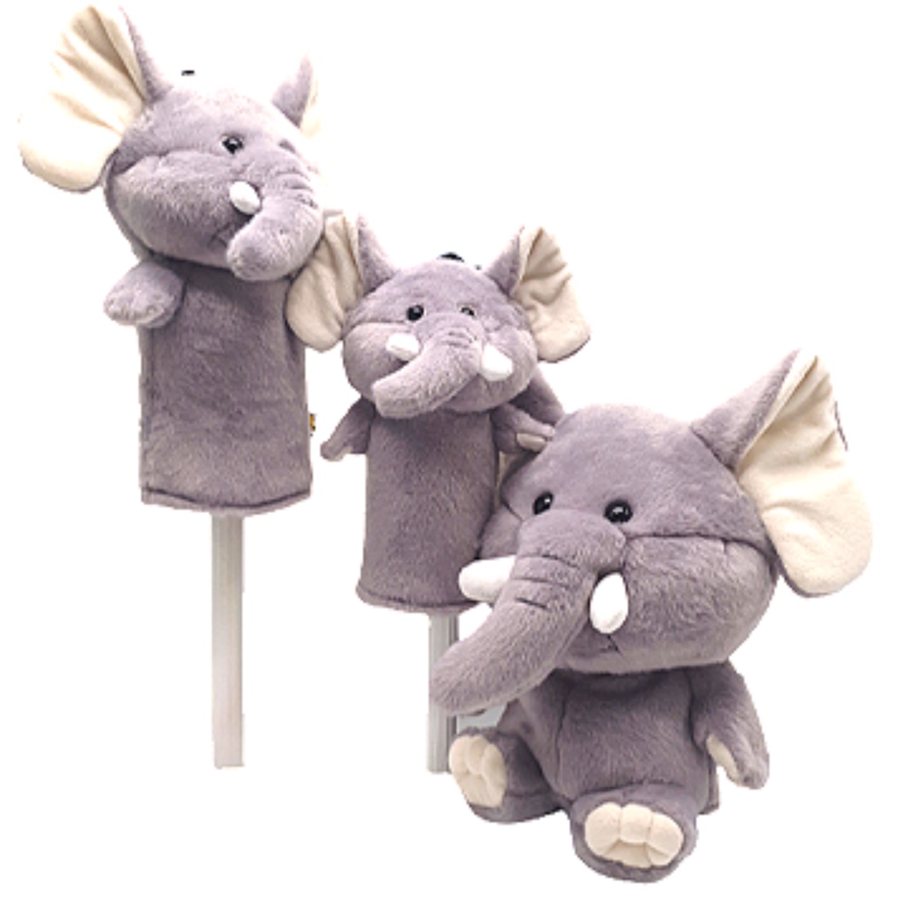 [WICO&Golf] Golf Club Cover Elephant Driver Wood Hybrid/Golf Headcover Fits Standard 460cc Driver/ F