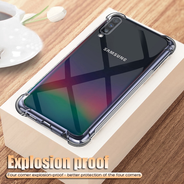 เคสใส กันกระแทก สําหรับ Samsung Galaxy A10 A20 A20E A30 A40 A50 A60 A70 A80 A90 M10 M20 M30