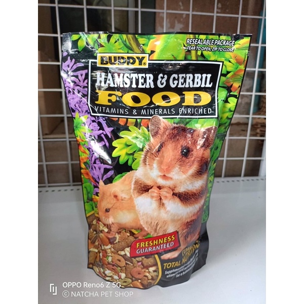 Buddy Hamster&Gerbil food อาหารหนูบัดดี้ อาหารสำหรับหนูอเเฮมสเตอร์หนูเจอร์บิล
