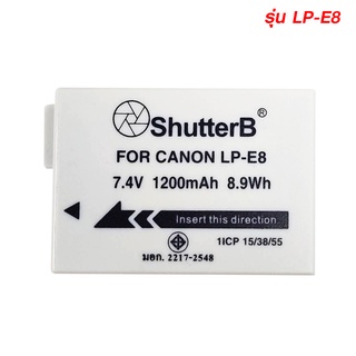 แบตเตอรี่ สำหรับ กล้อง Shutter B รุ่น LP-E8