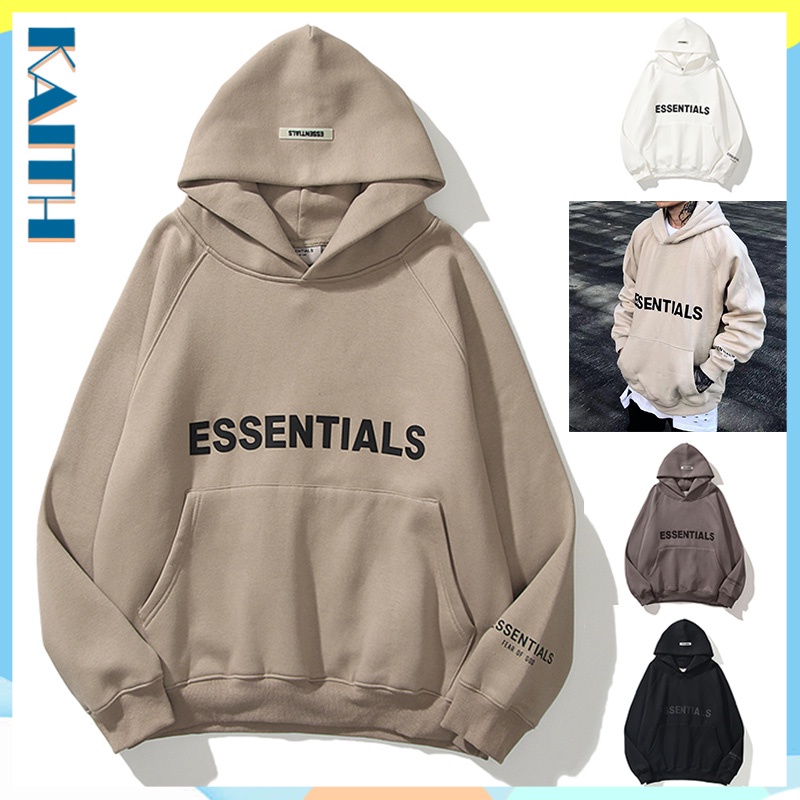 พร้อมส่ง เสื้อกันหนาว มีฮู้ด ผ้าฝ้าย ทรงหลวม โอเวอร์ไซซ์ พิมพ์ลายตัวอักษร Laminated สามมิติ สําหรับคู่รัก