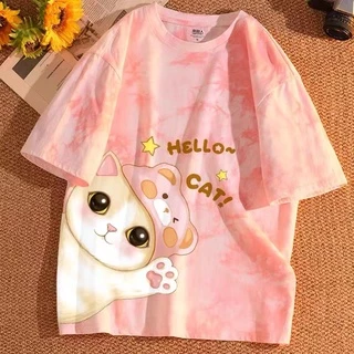 เสื้อยืดแฟชั่นผู้หญิงลายทางแขนสั้นคอกลม เนื้อผ้าดีใส่สบาย! ร้านขายสินค้าจากโรงงาน New Fashion women's #HAN SY SOCIETY