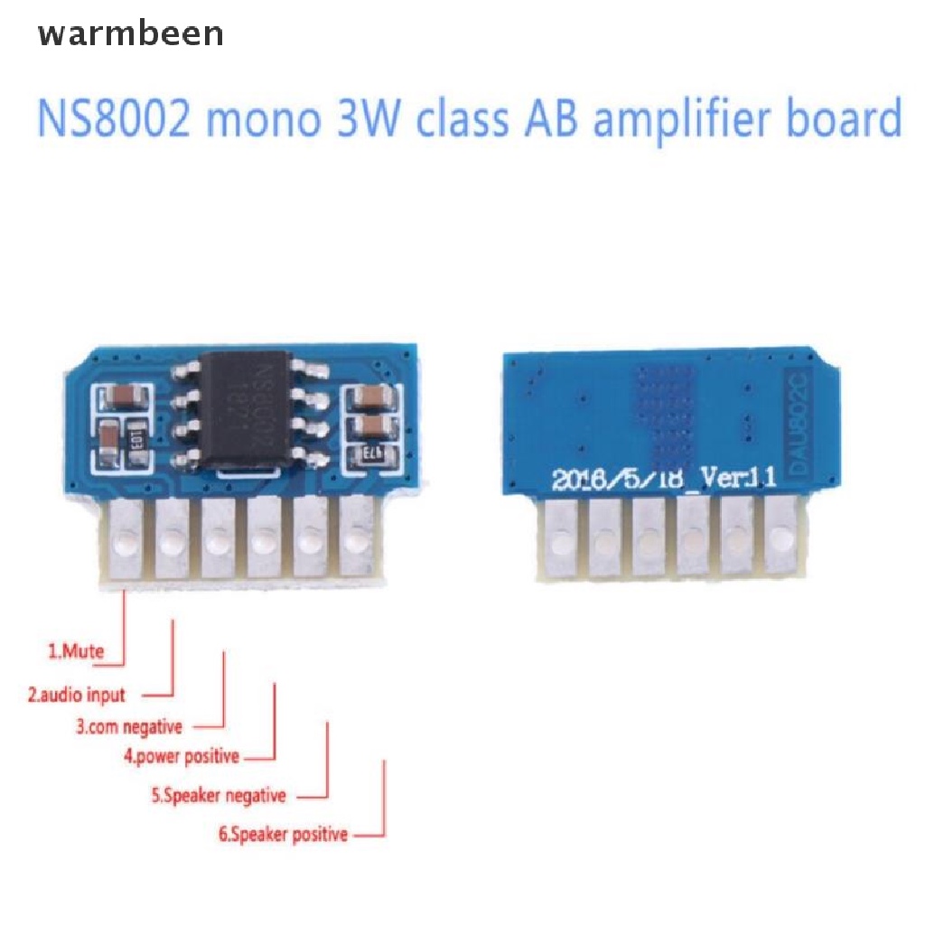 XPT8871 DC 3V 3.7V 5V Mono 5W Mini Amplifier Board Audio Amp Module One channel 