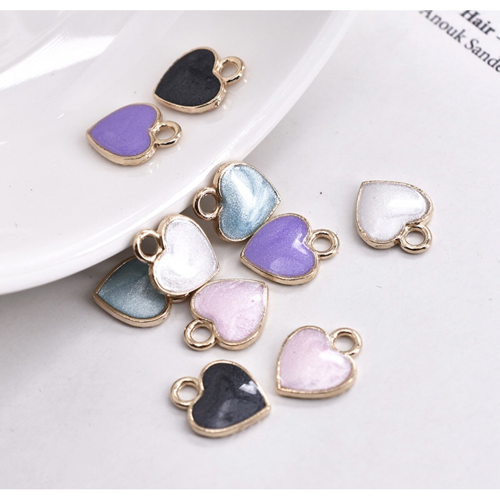 จี้โลหะรูปหัวใจ จี้ห้อย (ราคาต่อหนึ่งชิ้น) พร้อมส่ง ส่งจากเชียงใหม่