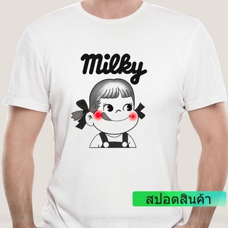 ผ้าฝ้าย 100% ลาย Tshrit Peko-Chan Milky Fujiya Candy สไตล์ญี่ปุ่น ใส่สบาย 2022