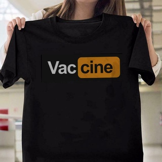 เสื้อยืด ผ้าฝ้าย 100% พิมพ์ลายโลโก้ Vaccine สวมใส่สบาย สําหรับผู้ชาย 171072